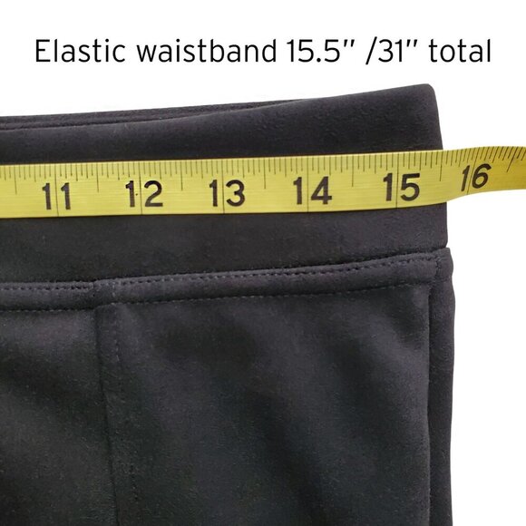 Andrew Marc Faux Suede Leggings Pants Black Size S - Picture 8 of 13